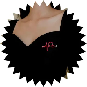 Andelaisi Boho EKG Brooch Pin Red Heart Brooch Vintage Stethoscope EKG Lapel Pin Brooch Lapel Pin Minimalist Rabbit Animal Lapel Pins Brooch Jewelry for Women and Girls