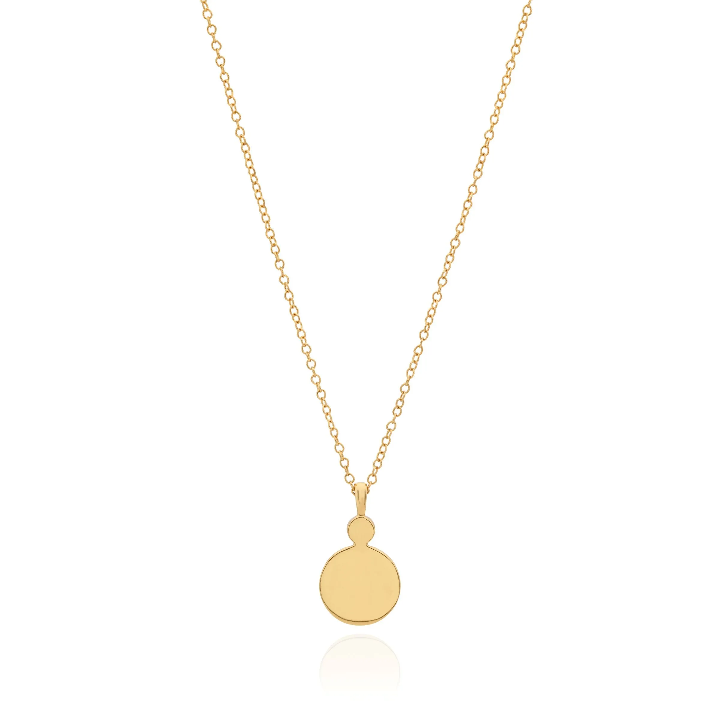 Anna Beck Pink Ruby Circle Pendant Necklace