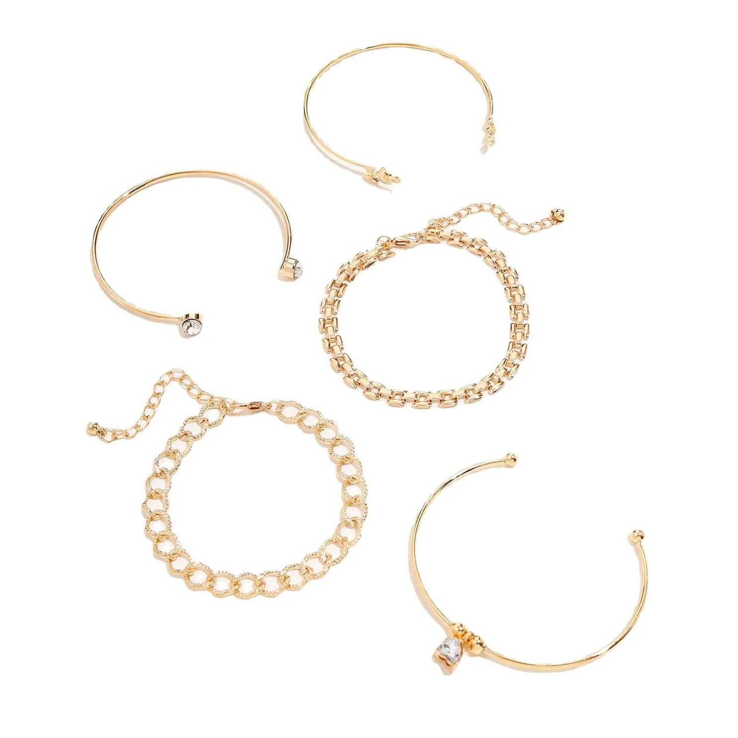 B848 - Layered Leaf Bracelet