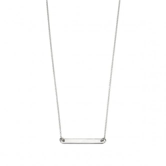 Beginnings Sterling Silver N4044 Id Bar 42 5cm Necklace