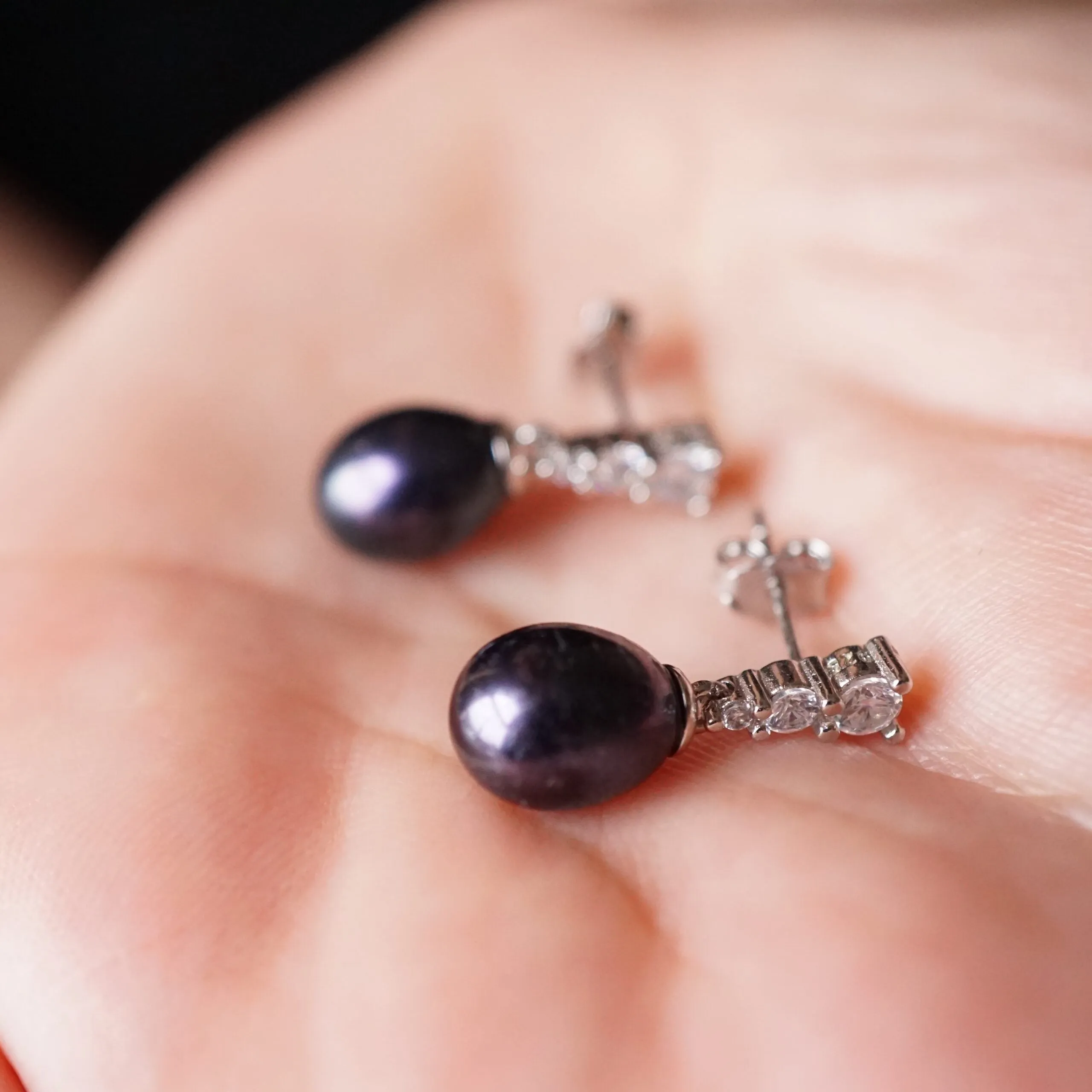 Catalina X - Crystal Silver Drop Earrings