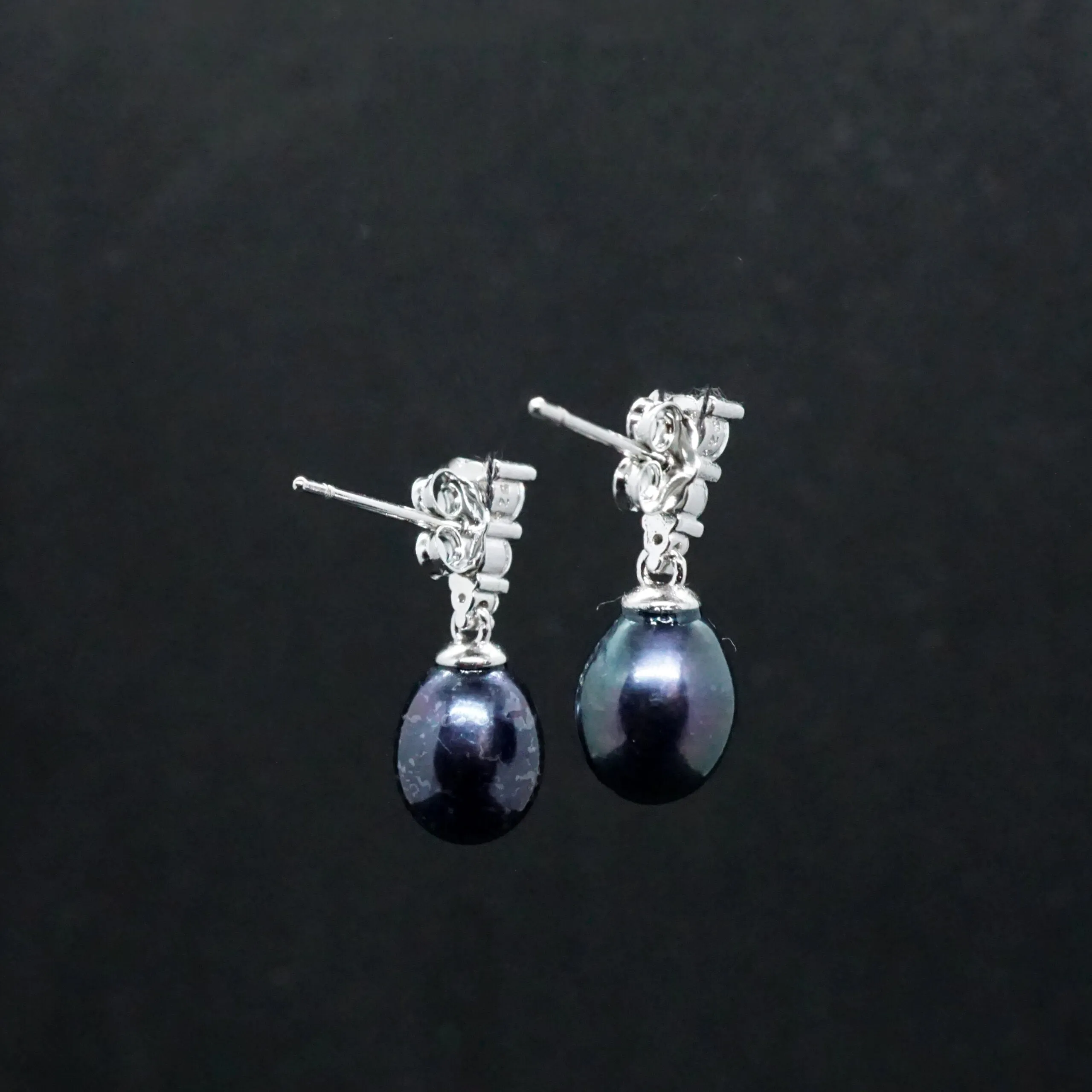 Catalina X - Crystal Silver Drop Earrings
