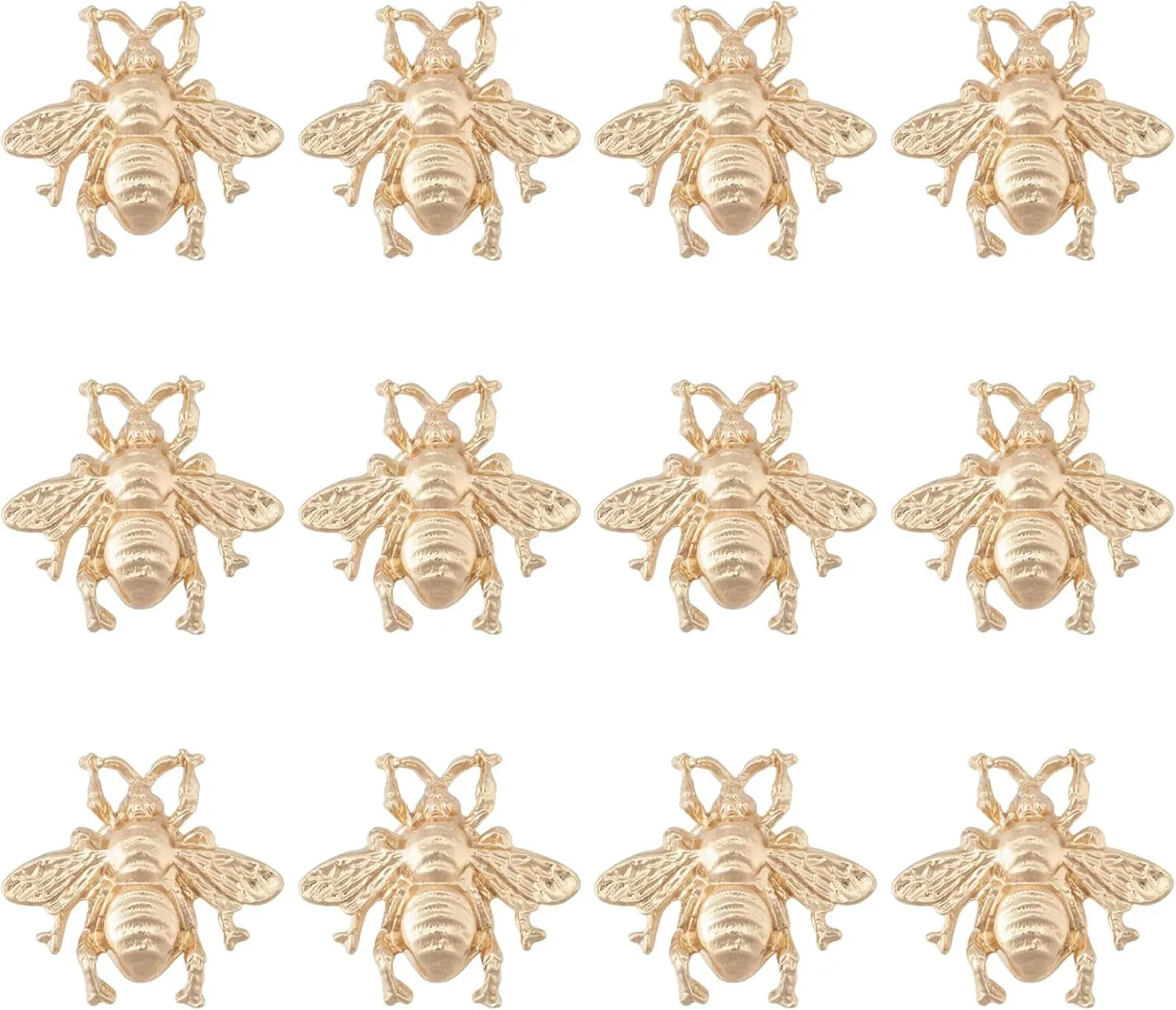 CHGCRAFT 12PCS Honeybee Brooch Pin Gold Alloy Pins Set Vintage Bee Brooch Pin Lapel Pin Coat Suit Shirt Collar Accessories Brooch Pin Lapel Pins for Backpacks Clothes Jackets Hats, JEWB-0001-53G