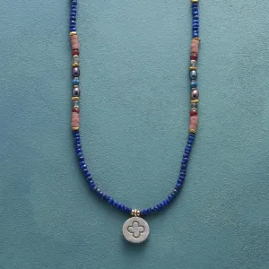 Cross Leaf Clover Necklace