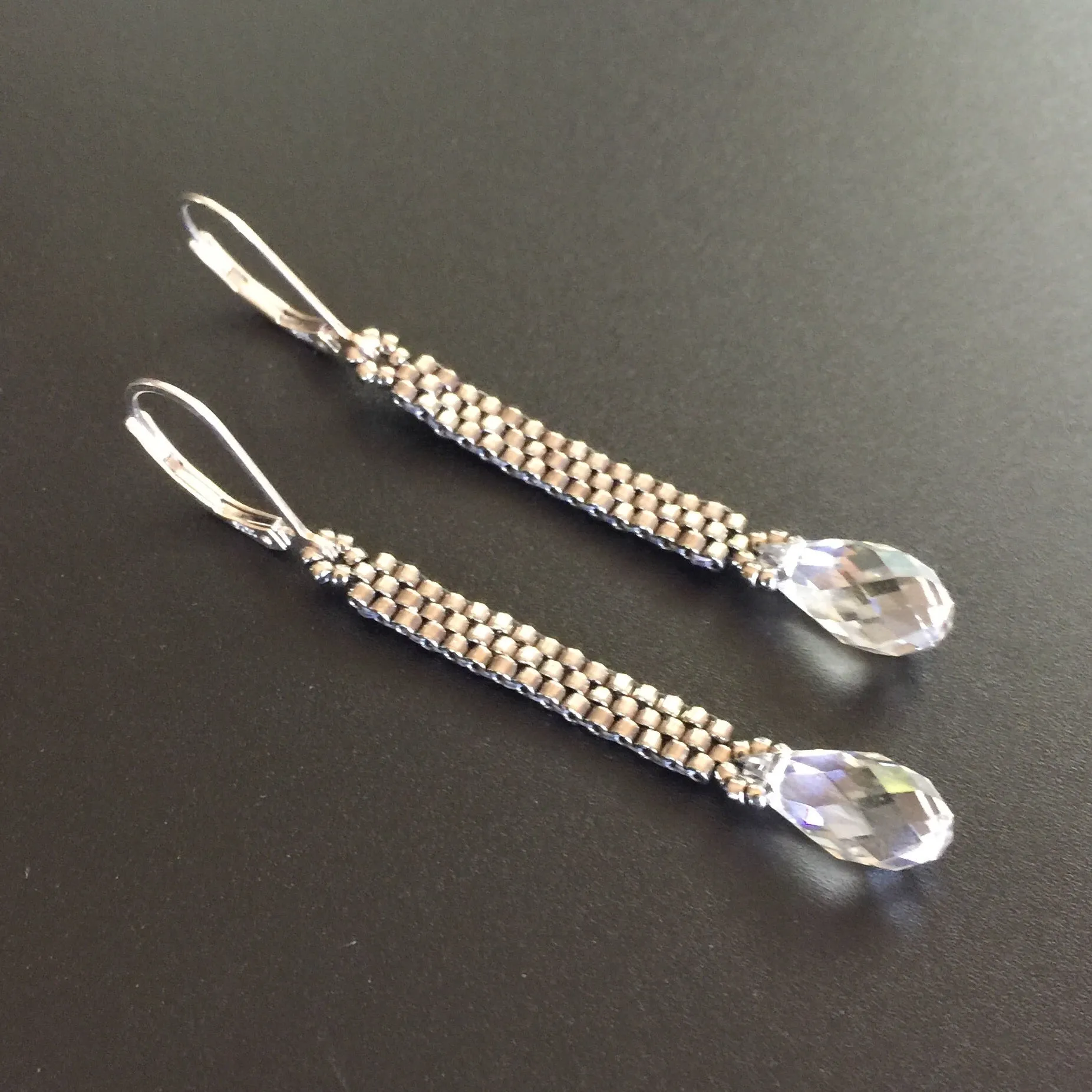 Crystal Column Earrings