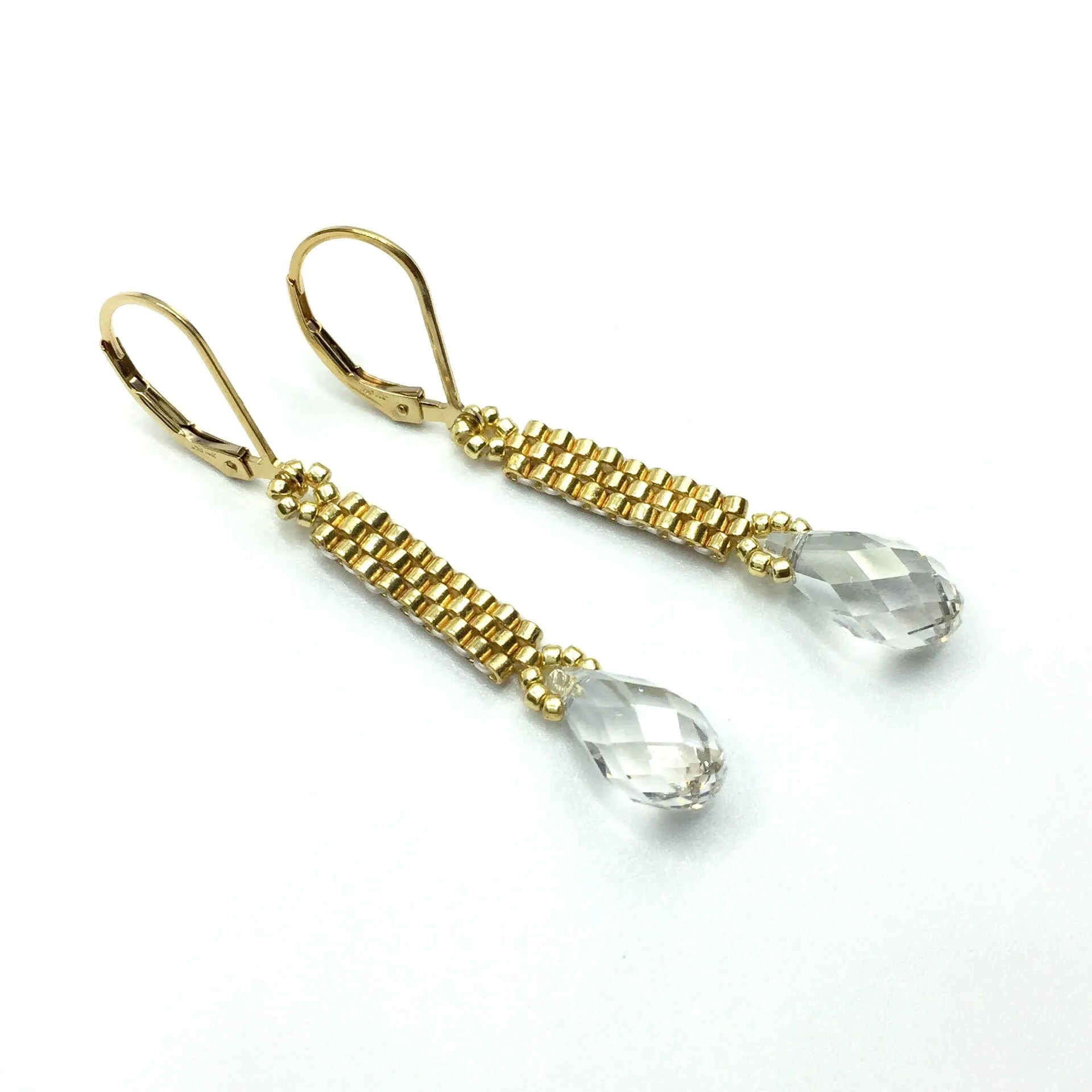 Crystal Column Earrings