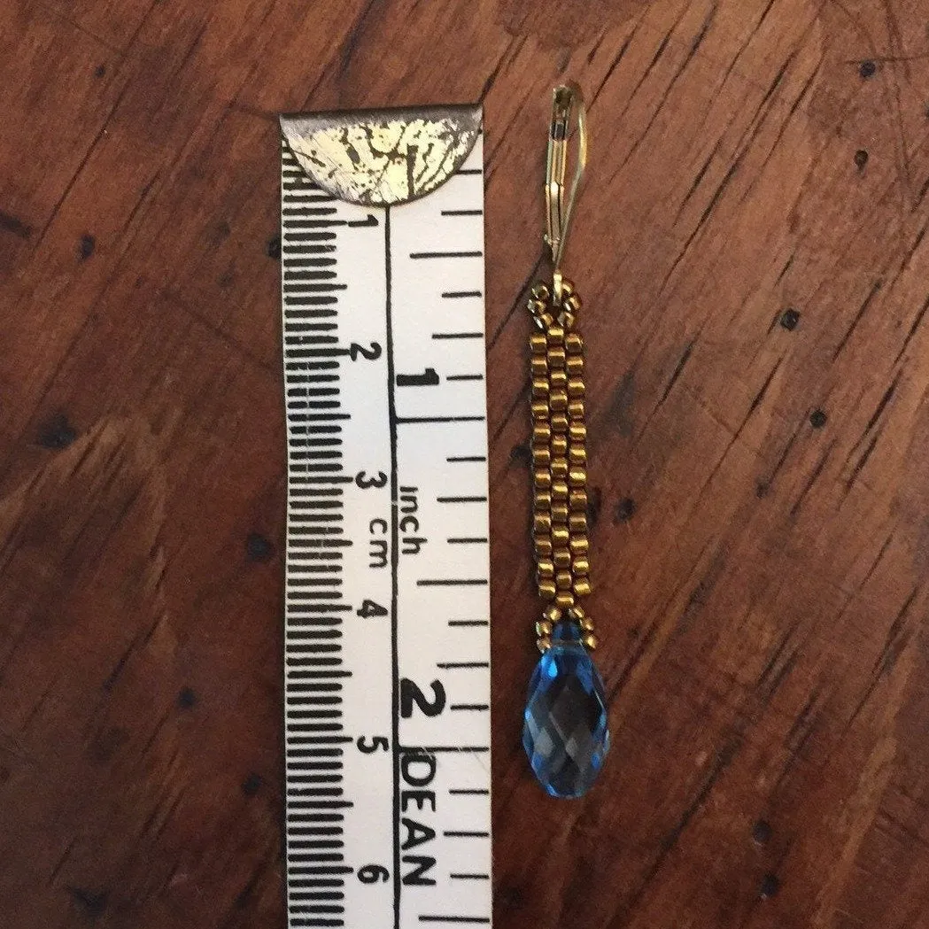 Crystal Column Earrings