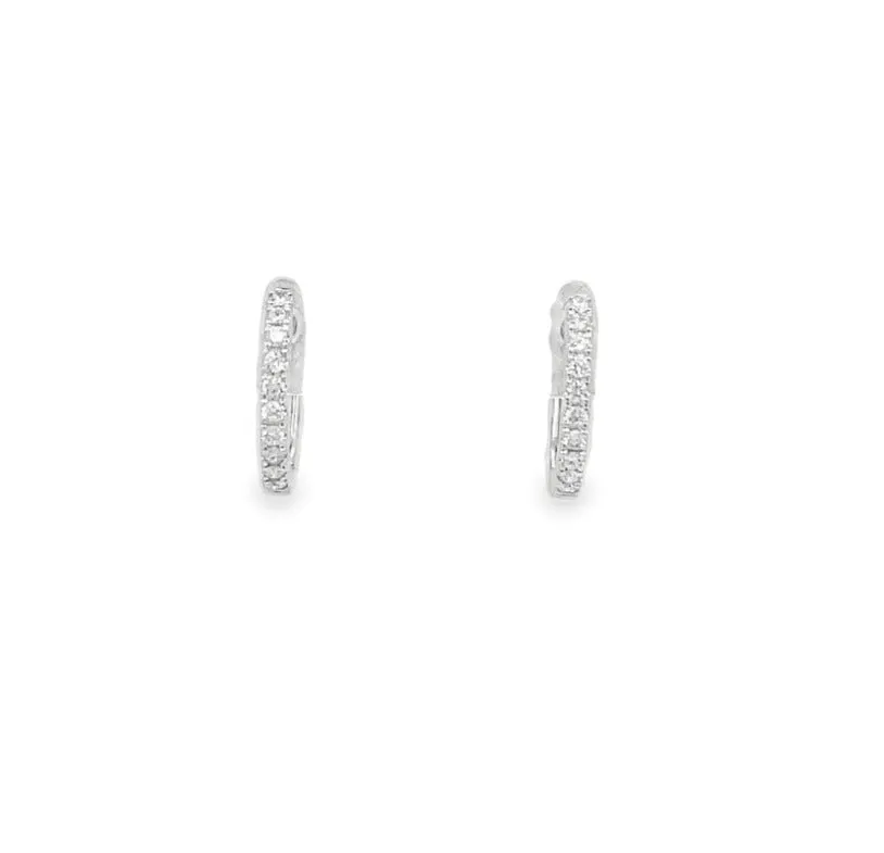 Cultured Pearl Gold Huggie Earrings 7.00 mm