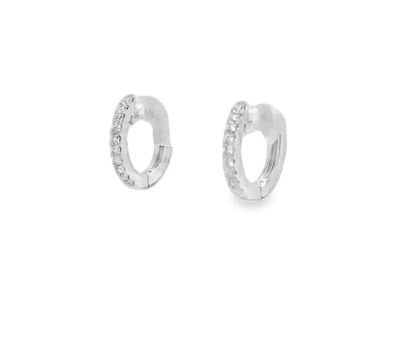 Cultured Pearl Gold Huggie Earrings 7.00 mm