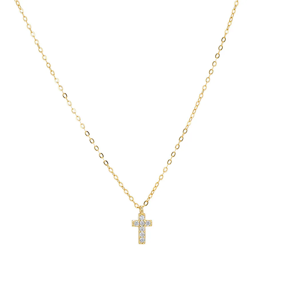 CZ Cross Necklace