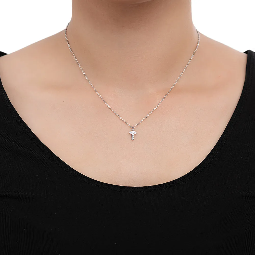 CZ Cross Necklace