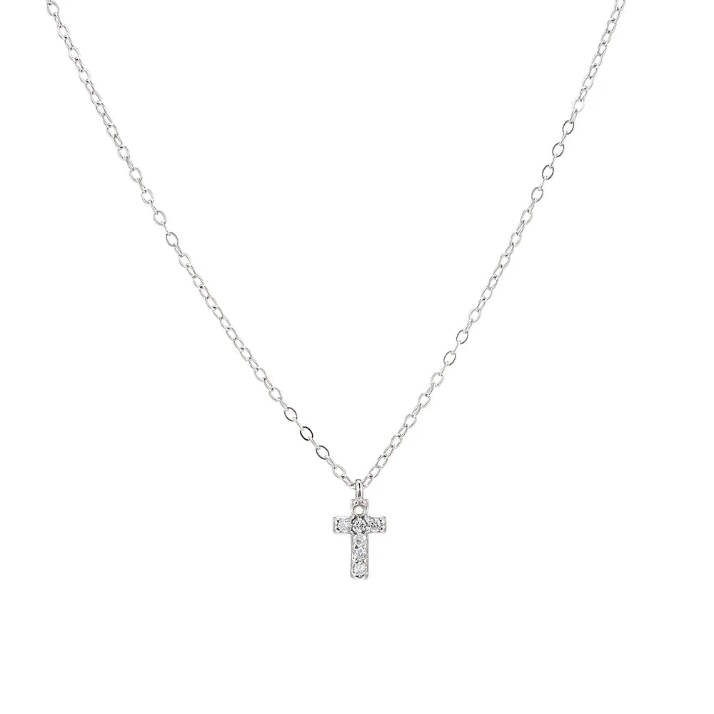 CZ Cross Necklace