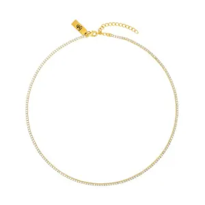 Diana Tennis Gold Necklace