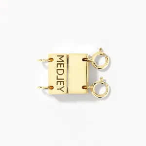 Double Necklace Connector in Gold