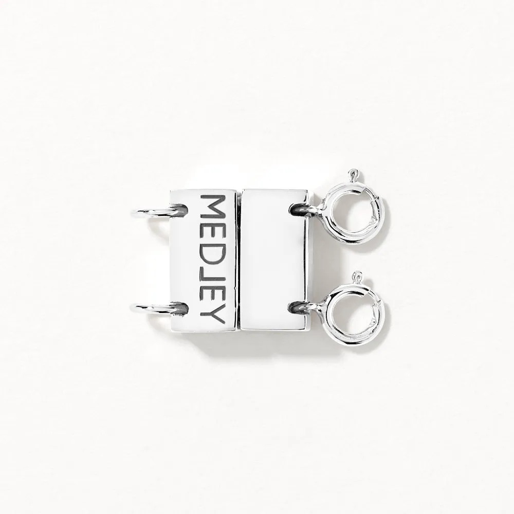 Double Necklace Connector in Silver