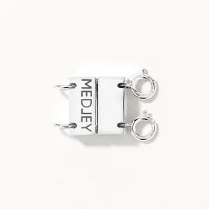 Double Necklace Connector in Silver