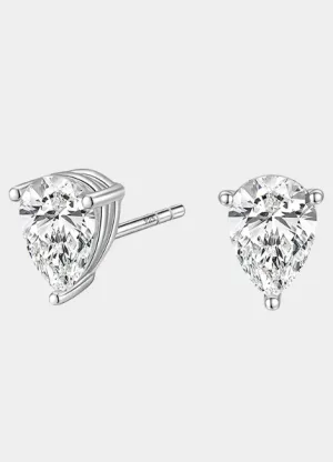 Earrings | Stud Waterdrop Cut | Zirconia | 925 Sterling Silver