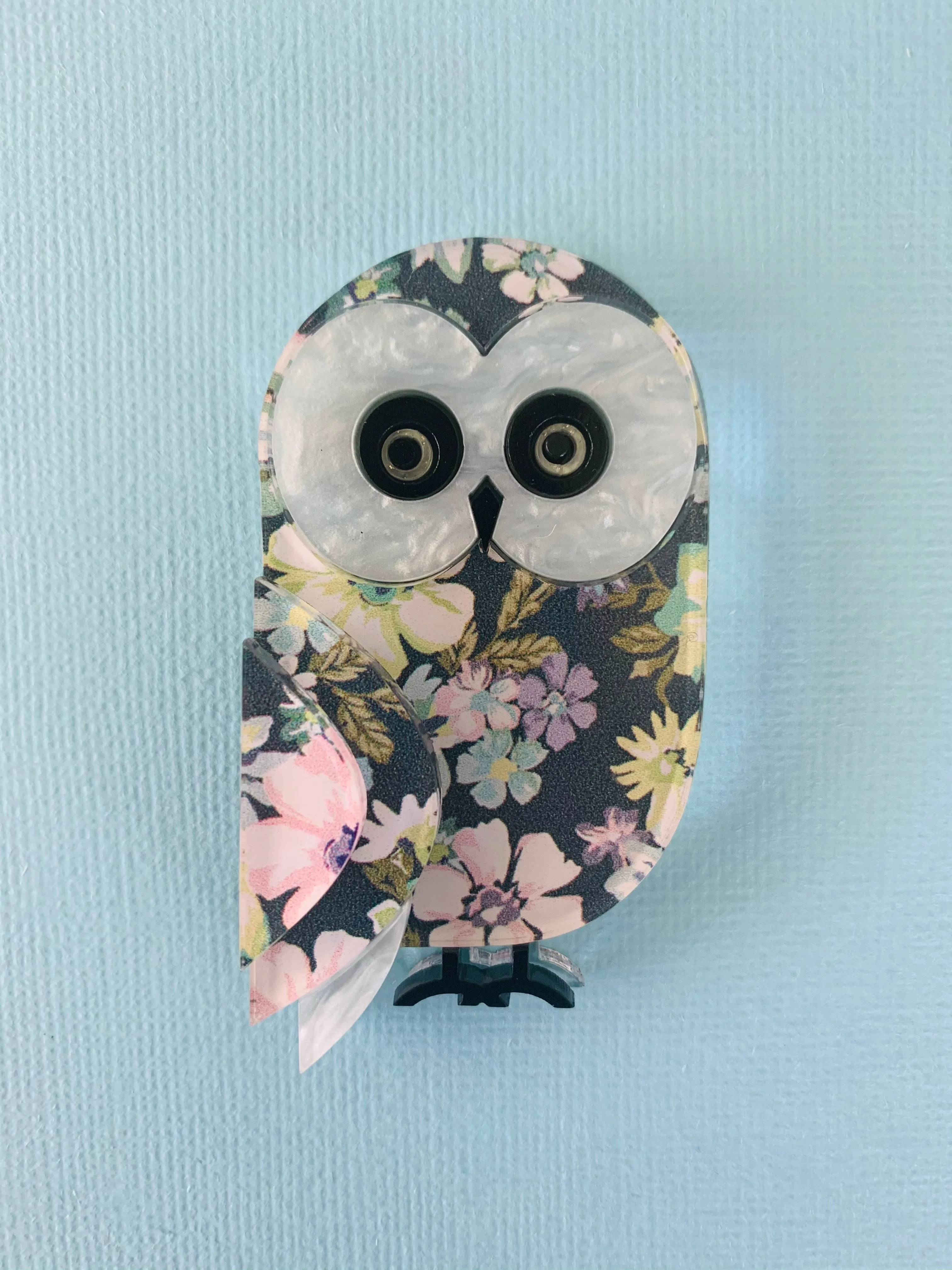 Emma the barn owl  - Brooch