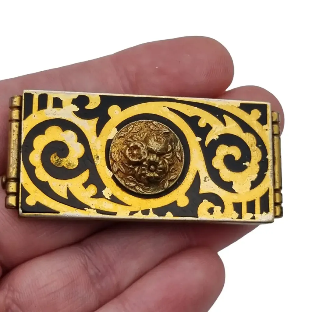 Fabon fse paris 725 deposé, vintage art deco brooches for women, black brooch.
