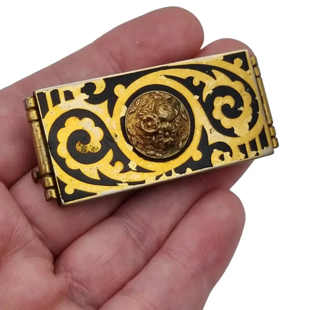 Fabon fse paris 725 deposé, vintage art deco brooches for women, black brooch.