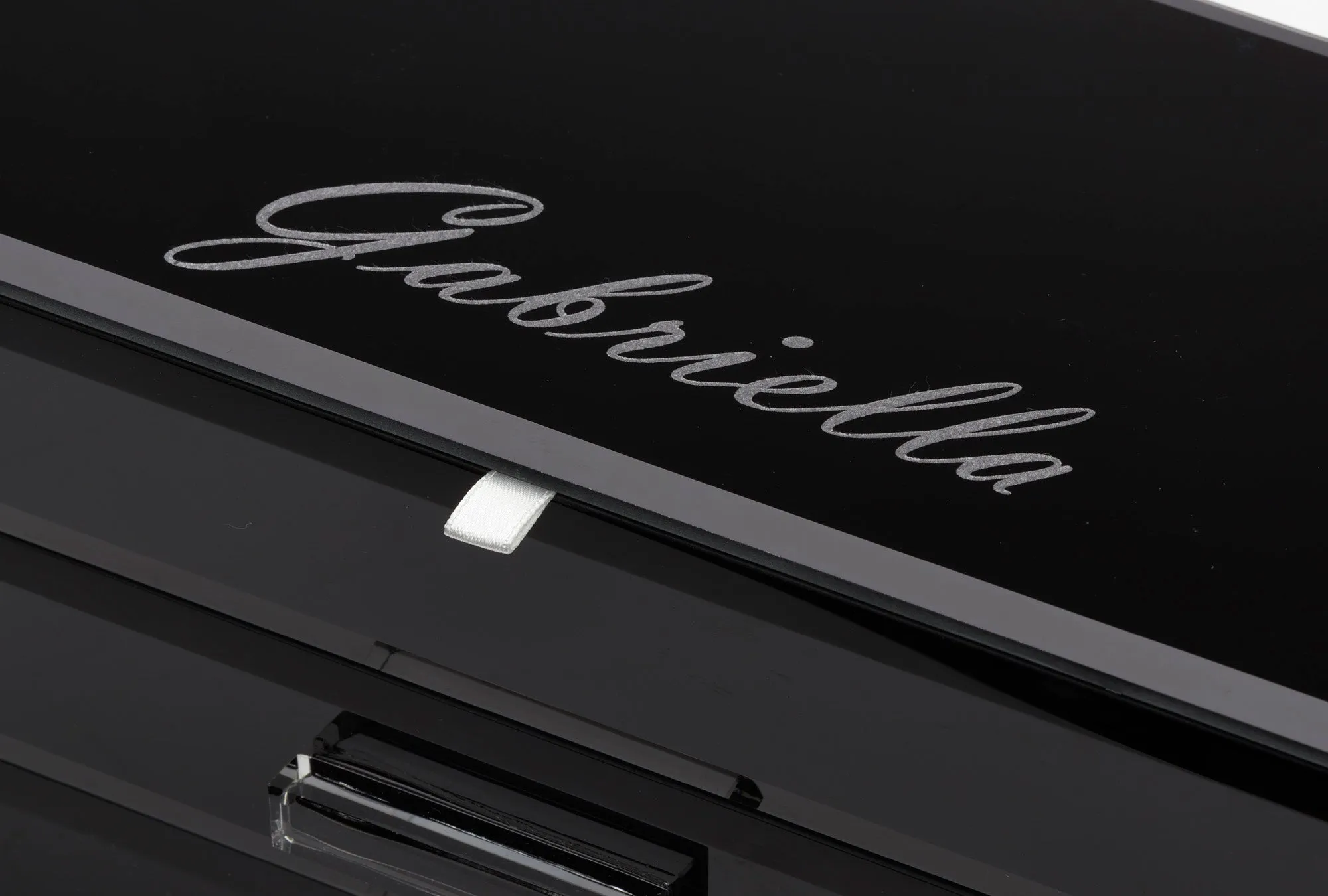 GABRIELLA Black Medium Jewellery Box
