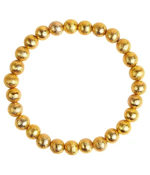 Georgia - Gold Beaded Bracelet - 8mm