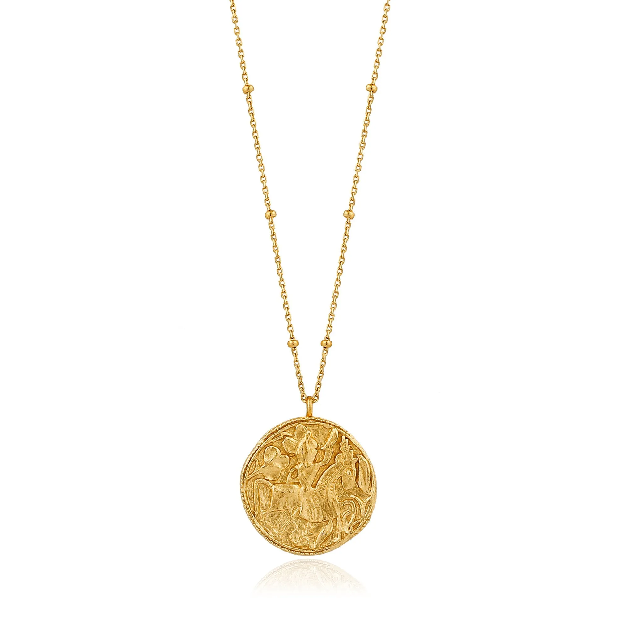 Gold Greek Warrior Necklace