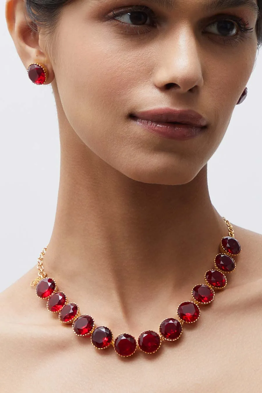 Gold Plated Ruby Choker