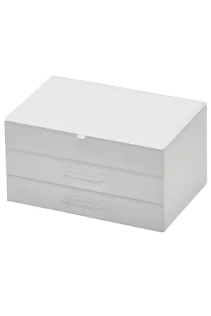 Jewellery Box | White Glass Medium