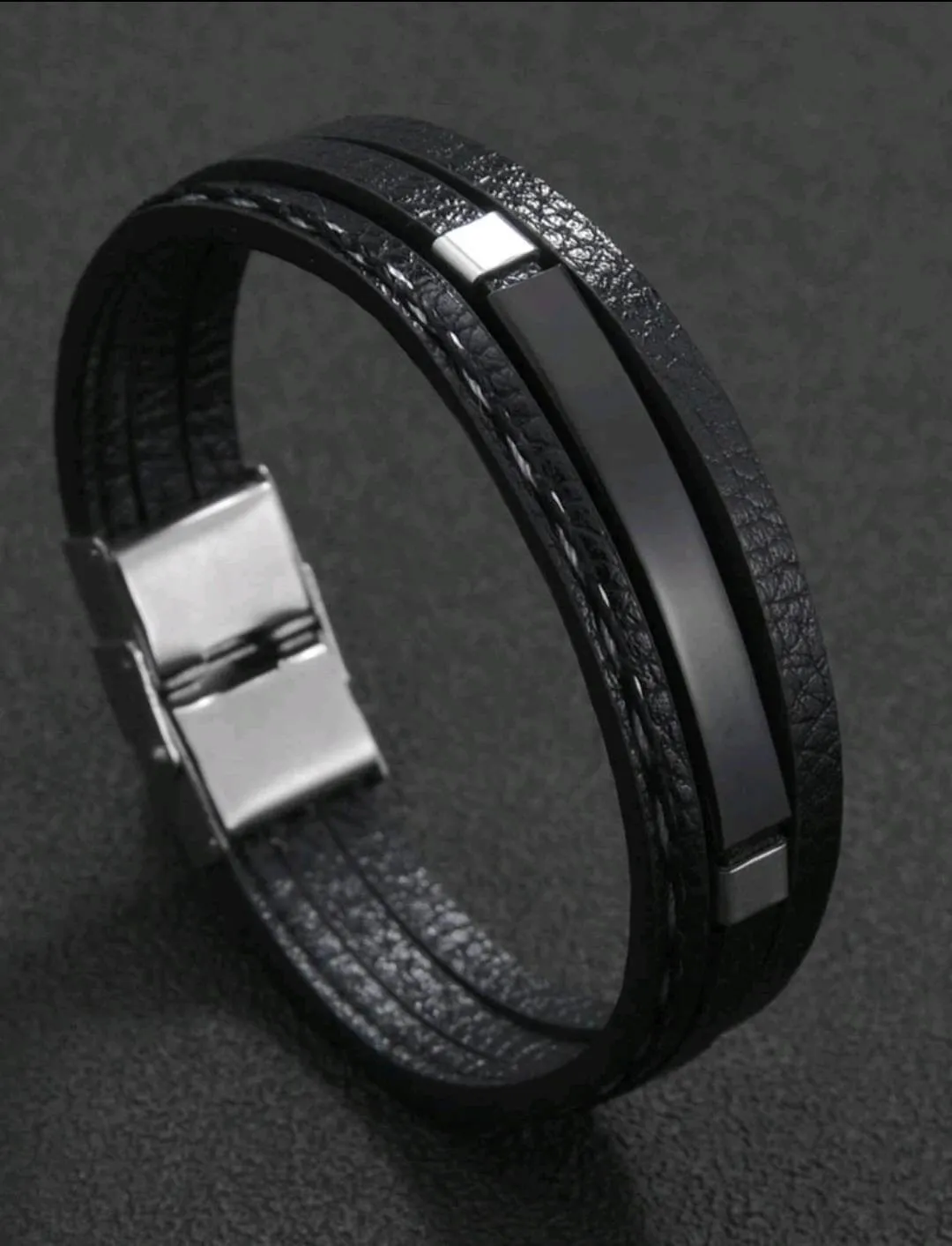 Jewellery - Unisex - Bracelet - black layered braided