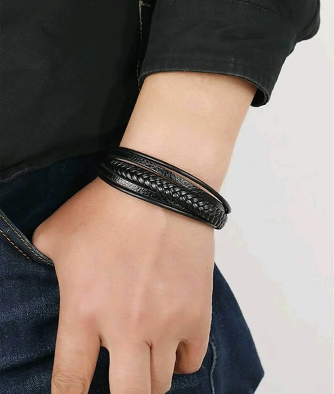Jewellery - Unisex - Bracelet - black layered braided