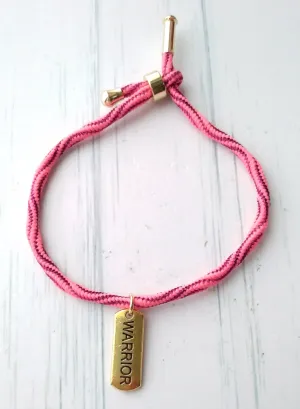 Kelly Warrior Metallic Corded Slider Bracelet