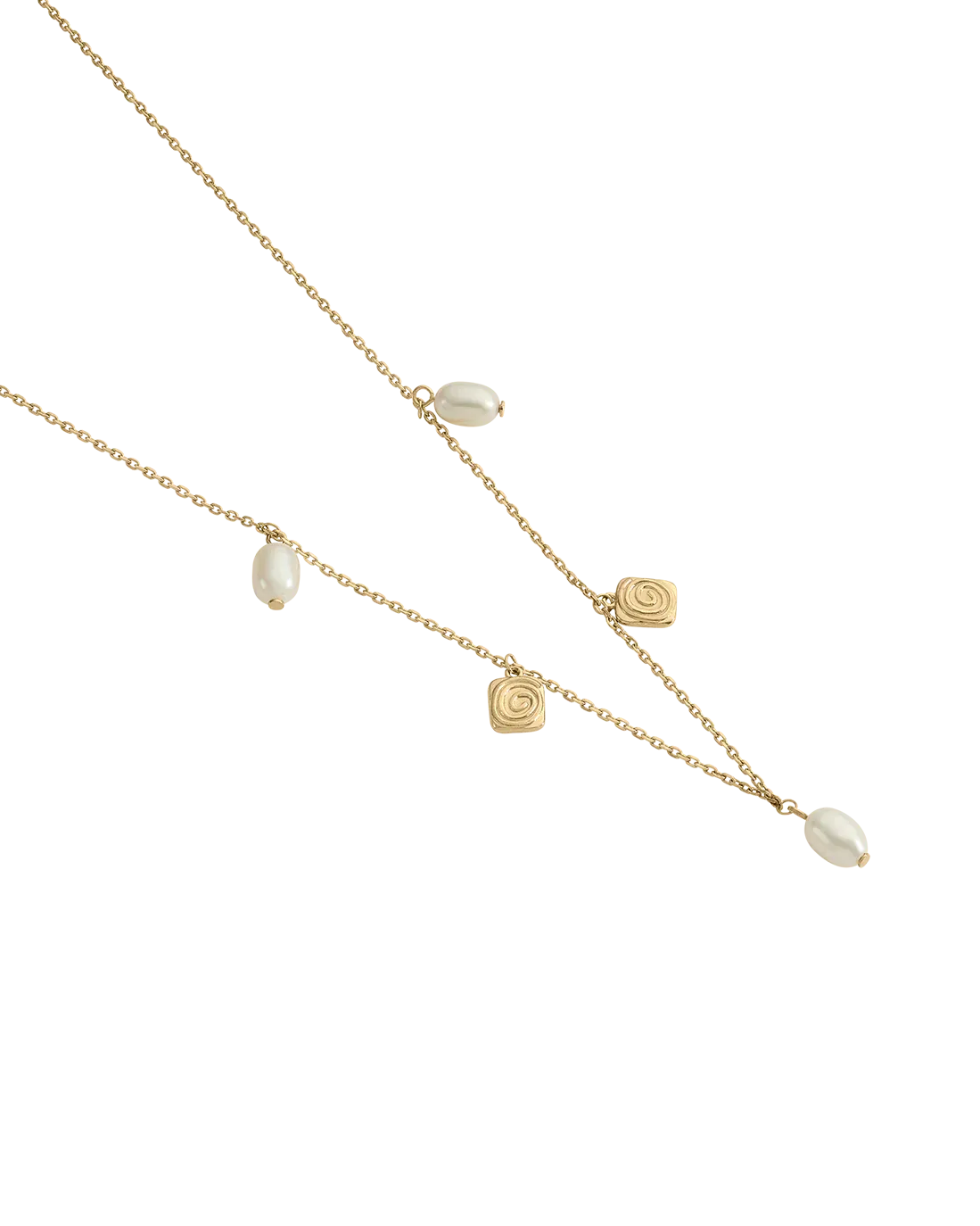 Kirstin Ash Velvet Swirl Necklace - Gold