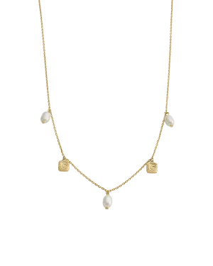 Kirstin Ash Velvet Swirl Necklace - Gold