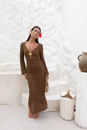 Leilani Maxi Dress Chocolate