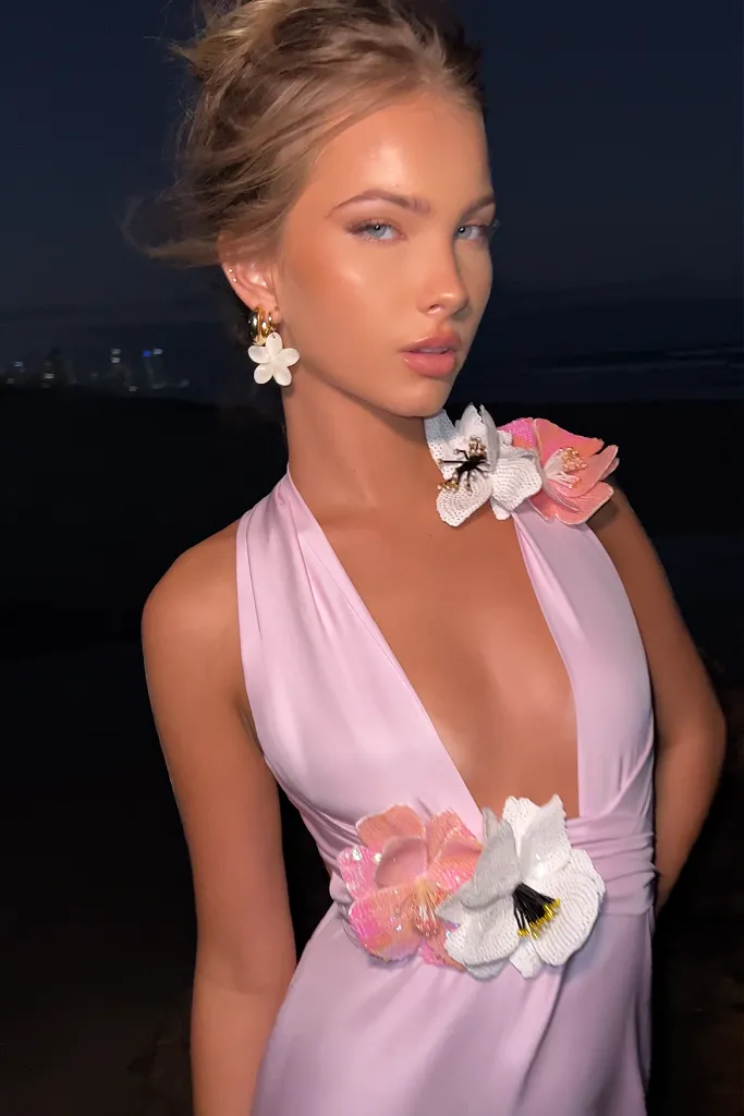 MULTIWAY NATALIA GOWN - LILAC SILK
