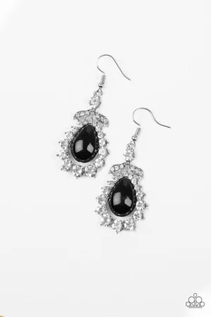 Paparazzi Earring ~ Award Winning Shimmer - Black