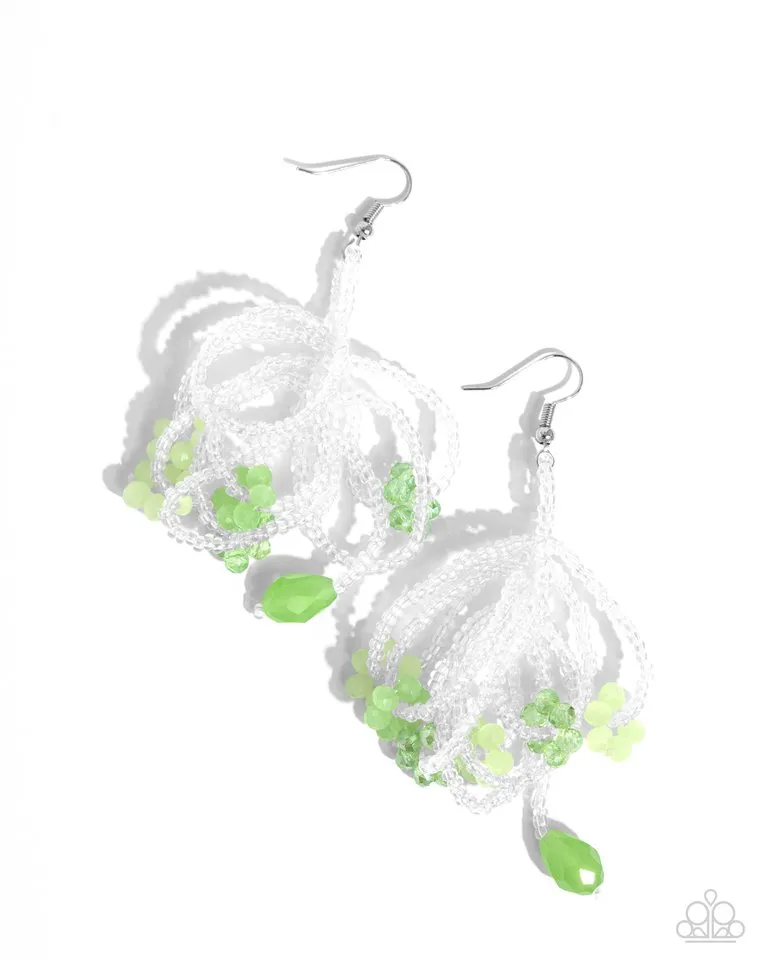 Paparazzi Earring ~ Botanical Bundle - Green