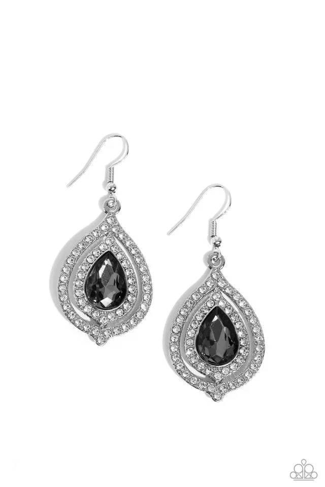 Paparazzi Earring ~ Lets GLOW, Girls! - Silver