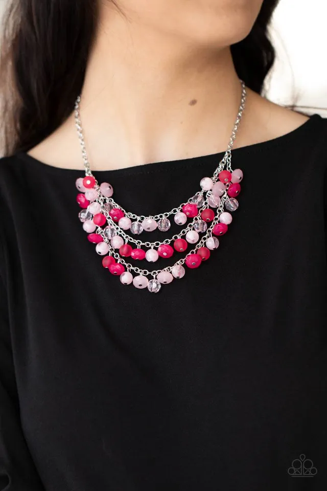 Paparazzi Necklace ~ Fairytale Timelessness - Pink