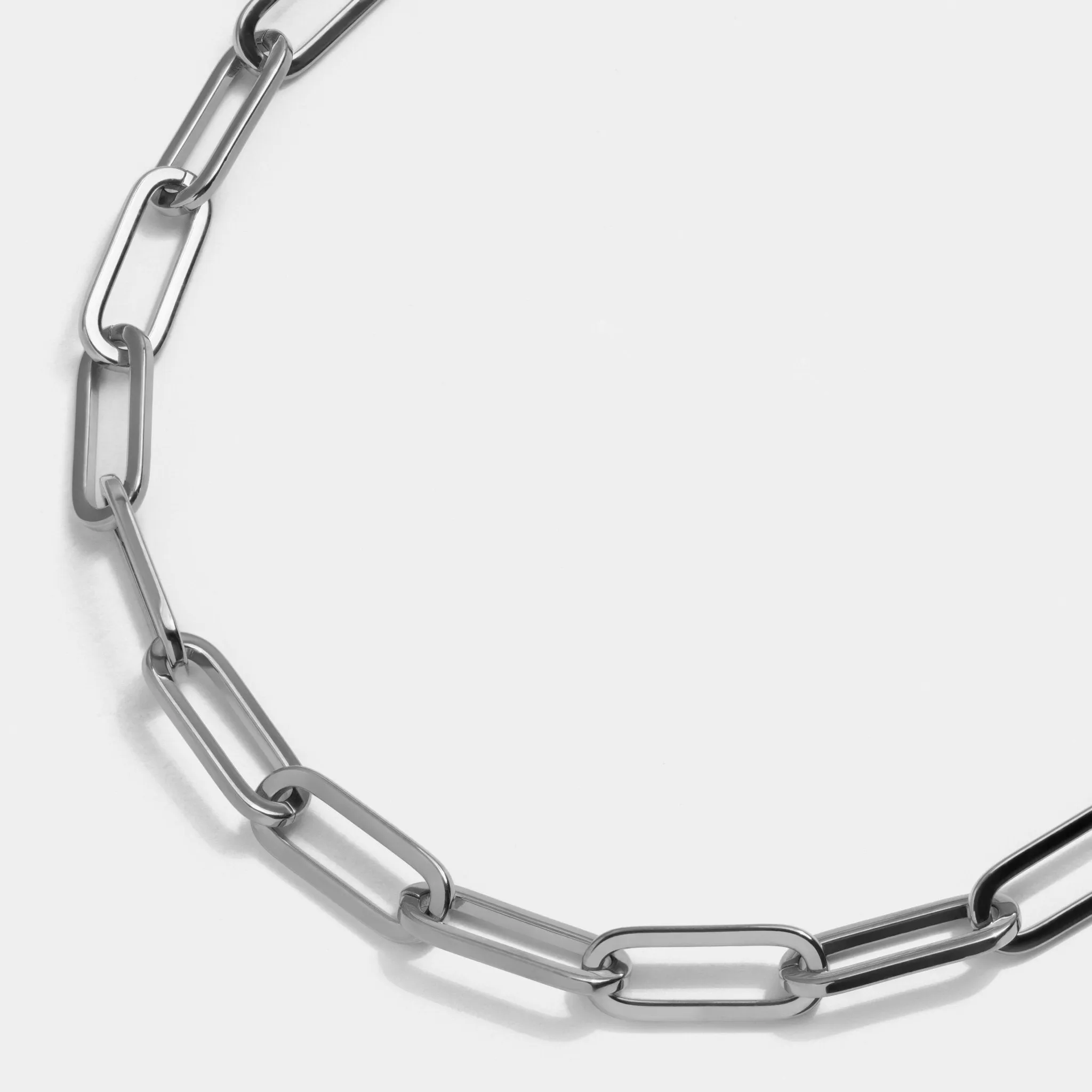 Paperclip Necklace Silver