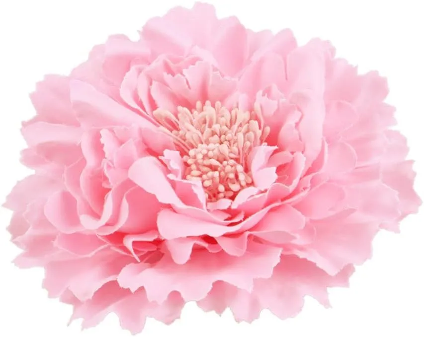 Peony Fabric Flower Brooches Oversize Lapel Pins Extra Big Brooch Delicate Dancing Party Prom Wedding Charm Banquet Dress Suit Guest Corsage Accessories Gifts Dancer Large Hairpin Clip 110mm