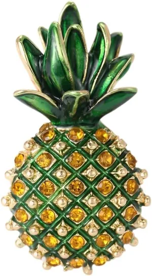 Pineapple Brooch Pins for Women, Green Leaf Pineapple Brooch Pin, Cute Pineapple Tropical Fruit Brooch Lapel Pin, Bohemian Pineapple Brooches Pins for Women Hat Bag Suit Dress Accessories Jewelry