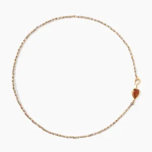 Rahel Beaded Necklace in Hessonite