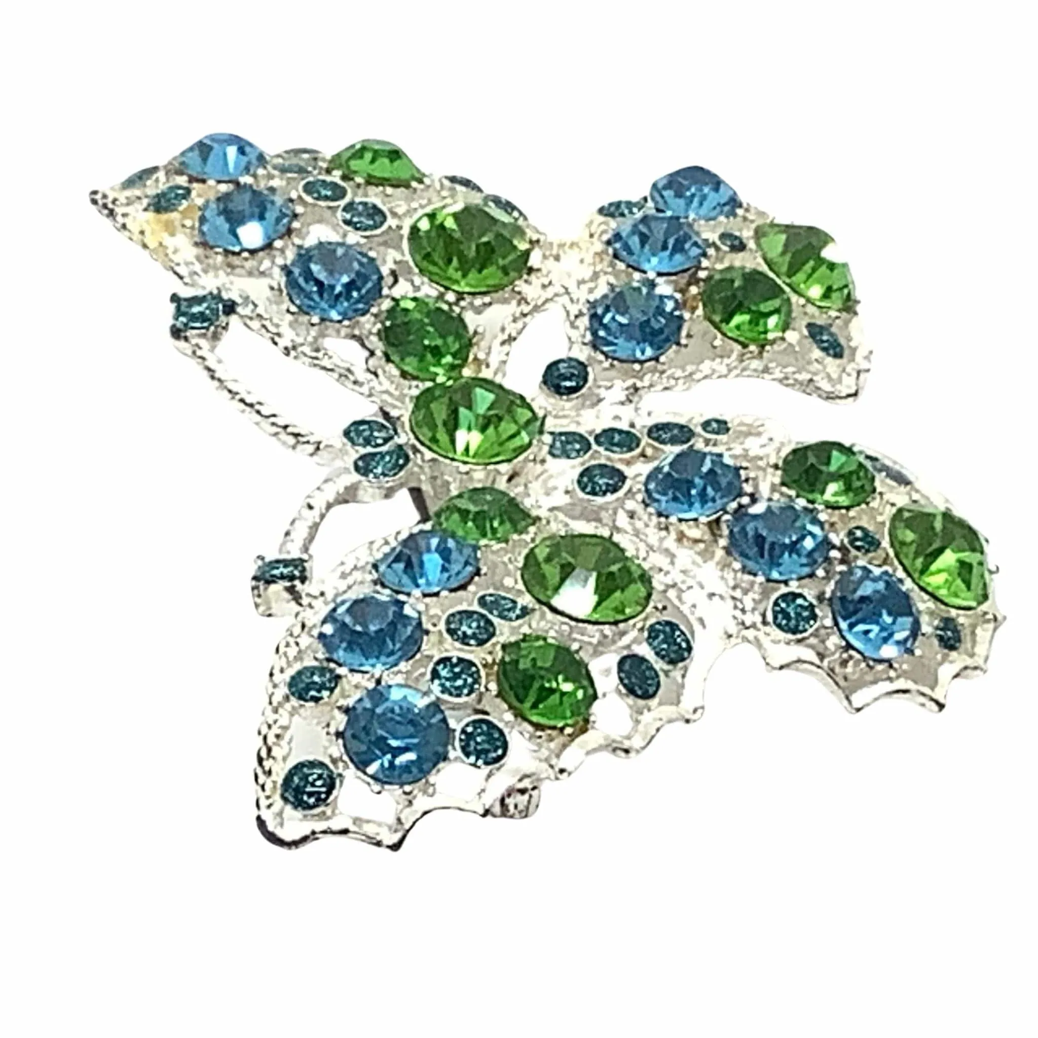 Rhinestone Butterfly Brooch