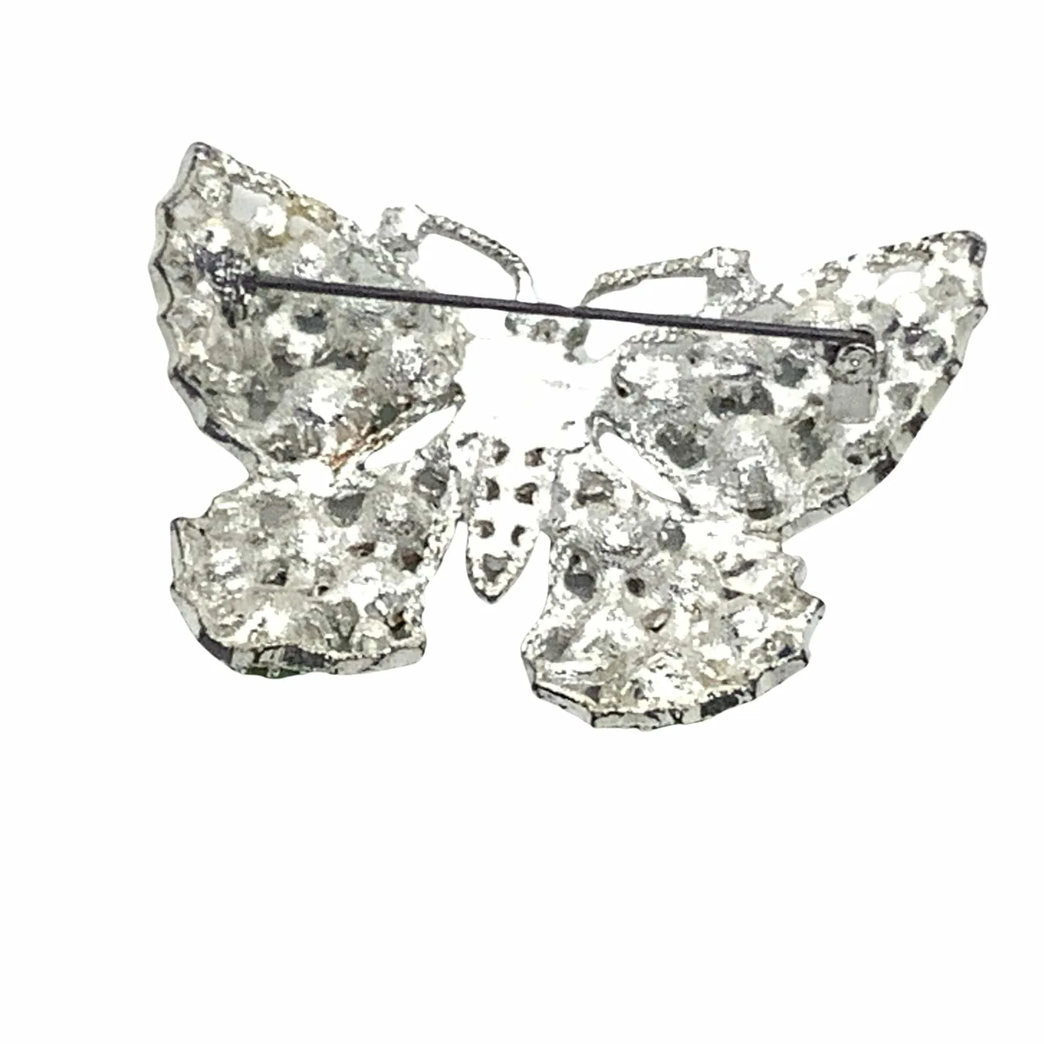Rhinestone Butterfly Brooch