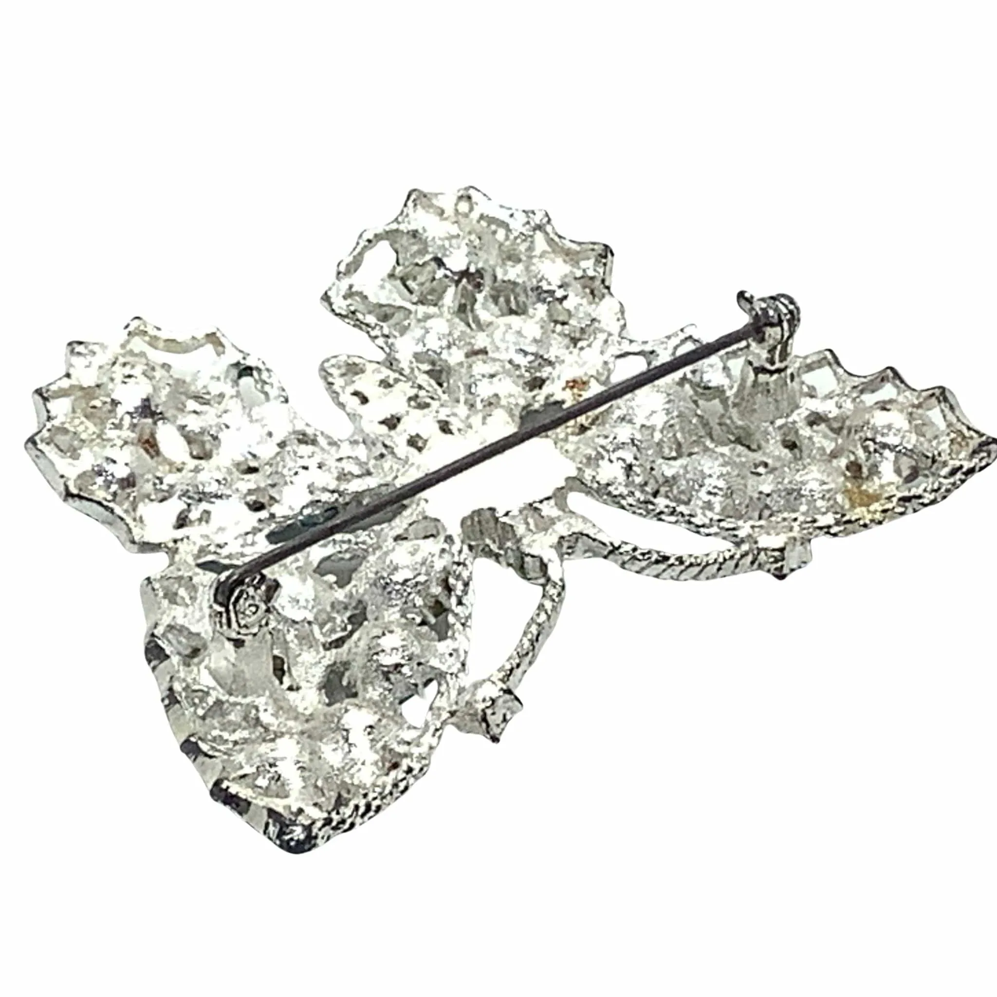 Rhinestone Butterfly Brooch