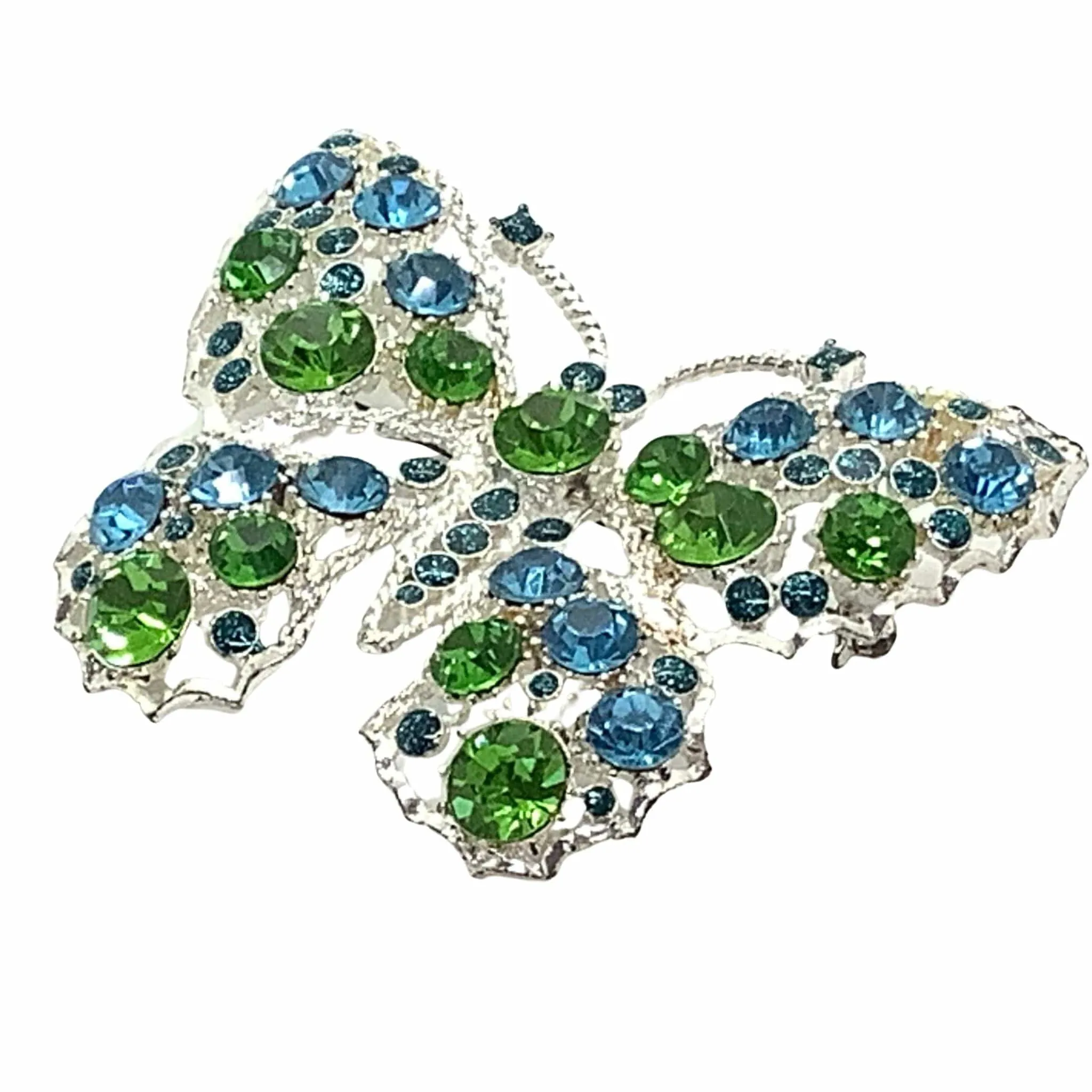 Rhinestone Butterfly Brooch