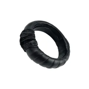 Round leather wristband