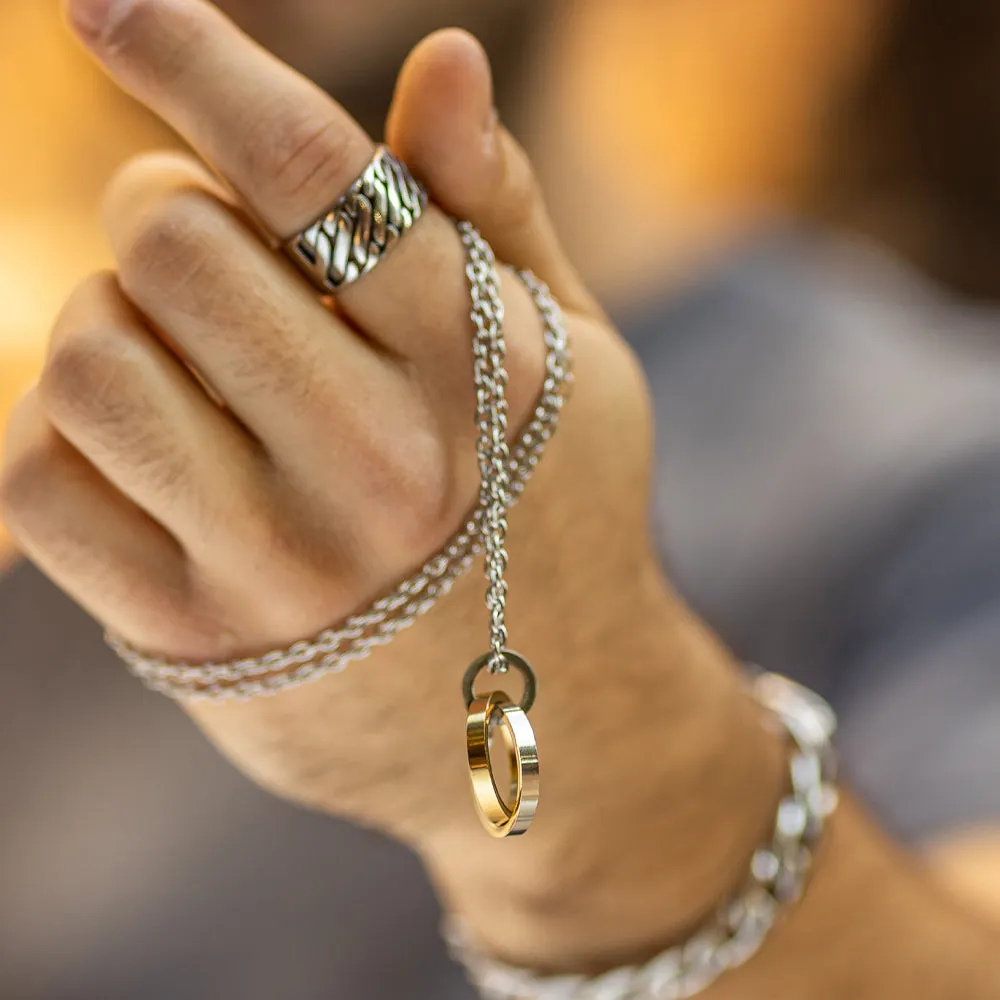 Silver & Gold Karma Necklace